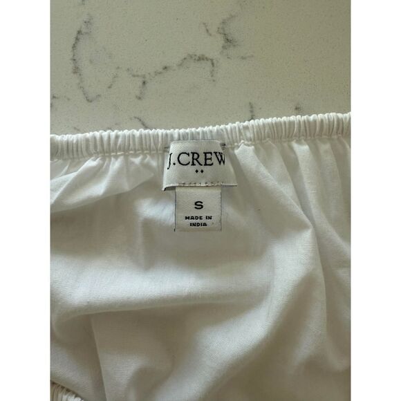 J Crew White Poplin Raglan Tiered Dress Size S - Picture 7 of 7